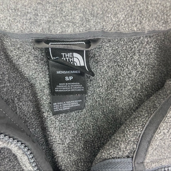 TNF the north face mens gray full zip jacket . Size Small - Picture 3 of 7